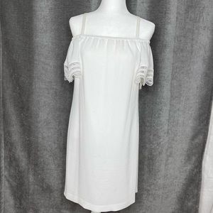 Ann Taylor midi white dress